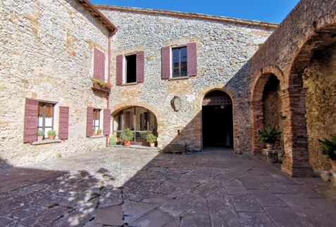 Montebello Castle and legend of Azzurrina - Court of the Castle - BBOfItaly