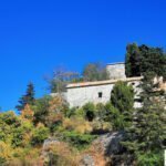 Montebello Castle and legend of Azzurrina - Montebello Castle viewed from Montebello Village - BBOfItaly