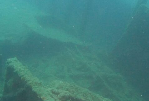 Wreck San Guglielmo - The twisted metal of the wreck -BBOfItaly