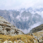 Looking down to the bottom of val Soè, from bocchetta del Manduario. Great we were down there where there are clouds!