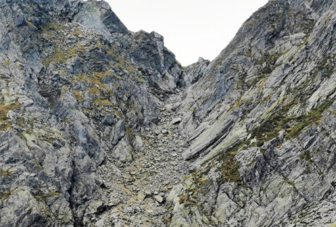 Val Bodengo - Val Garzelli - The very steep slope to Bocchetta del Cannone