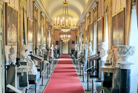 Castello Ducale di Agliè – castle aisles were used mainly as artworks show