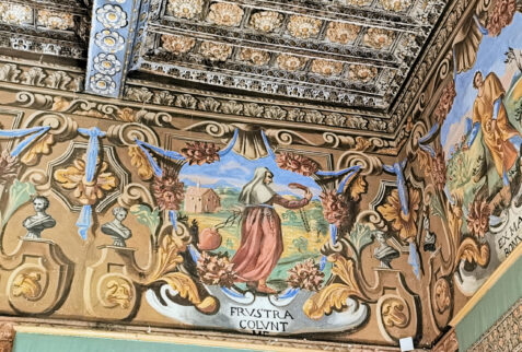 Castello Ducale di Agliè – here another example of ceilings decorations present in several halls of the castle