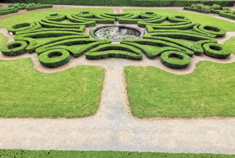 Castello Ducale di Agliè – glimpse on a part of the huge castle garden