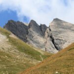 Rifugio Frassati – peaks particularly shaped going up in Comba de Merdeux