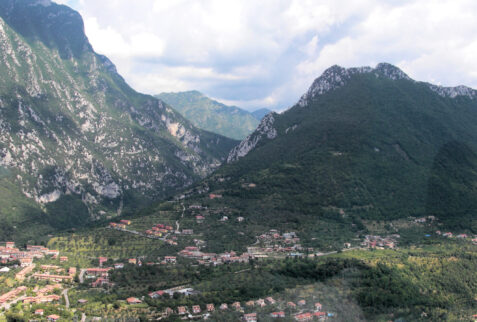 Val di Ledro – flying along Lago di Garda can be seen the morphology of lake coast from a special point of view