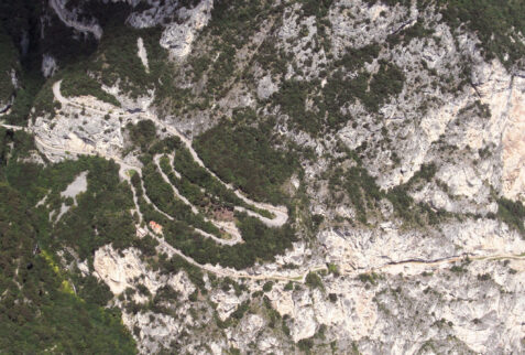 Val di Ledro – the road that goes in Val di Ledro is carved on the cliff of Lago di Garda