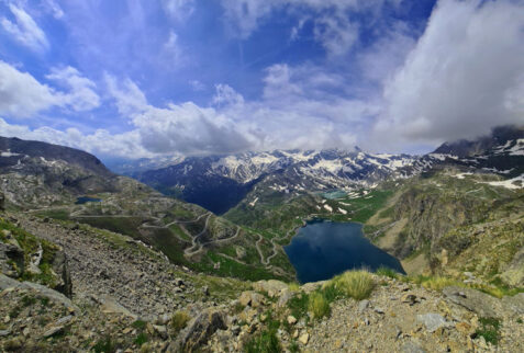 View from the top of Colle del Nivolet pass