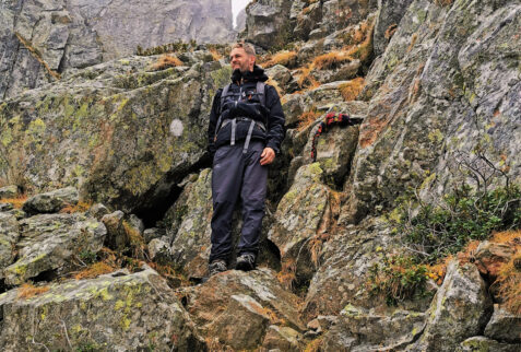 Passo della Crocetta – the base of the last vertical wall “to grasp” the pass