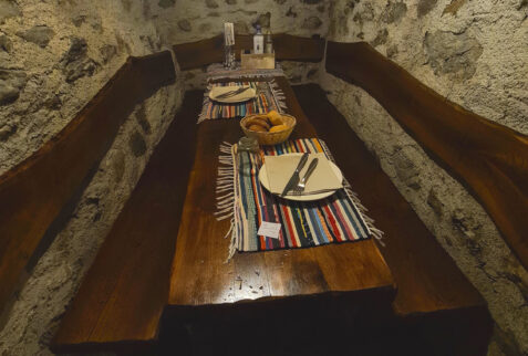 Da Silvio restaurant - table for 2 in their cellar