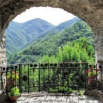 Montereggio – a fantastic glimpse from a porch of the hamlet