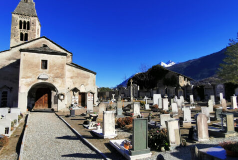 Chatel Argent Valle d’Aosta – graveyard of Chiesa di Santa Maria