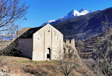 Chatel Argent Valle d’Aosta – Cappella di Santa Colomba within walls of the castle