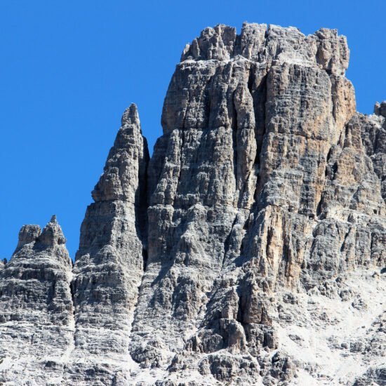 Dolomiti Piccolo Cir – view on a “rocky castle” close to Piccolo Cir