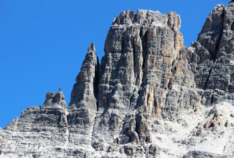 Dolomiti Piccolo Cir – view on a “rocky castle” close to Piccolo Cir