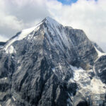 Solda Passo del Madriccio – on the right hand side of the ridge, the mighty north wall of Gran Zebrù