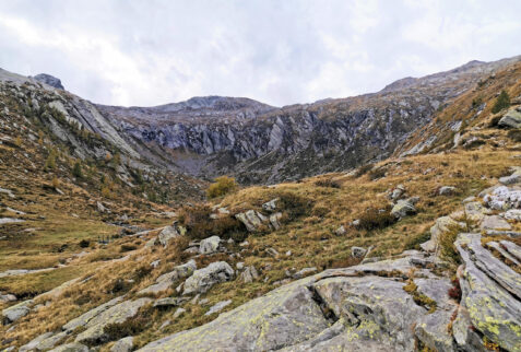 Val Pilotera – second wall of the valley seen from Lavorerio bivouac