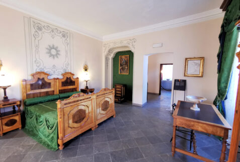 Castello di Sarre Valle d’Aosta – an original bedroom on the first floor of the castle