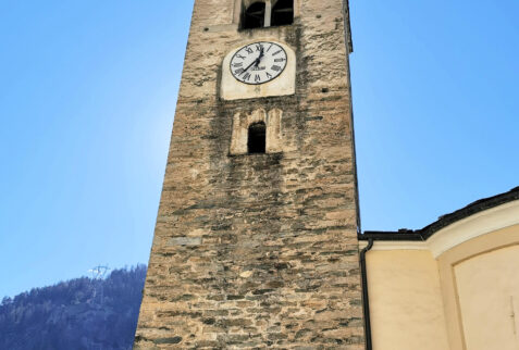 Avise Valle d’Aosta – the bell tower of Avise church