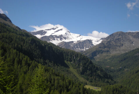 Lago Verde Val Martello – Monte Cevedale and its glaciers at the end of Val Martello
