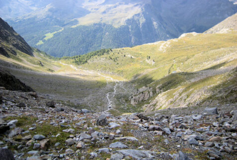 Lago Verde Val Martello – last stretch of the valley which climbs to Lago Verde