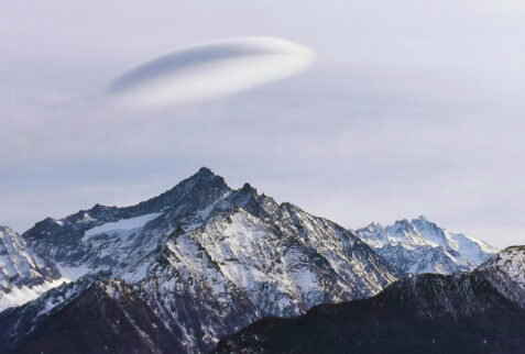 Lago di Joux Valle d’Aosta – A view on Grivola and Gran Paradiso in the background