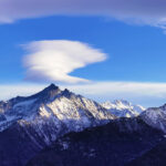 Lago di Joux Valle d’Aosta - Grivola and Gran Paradiso with a special cloud cap