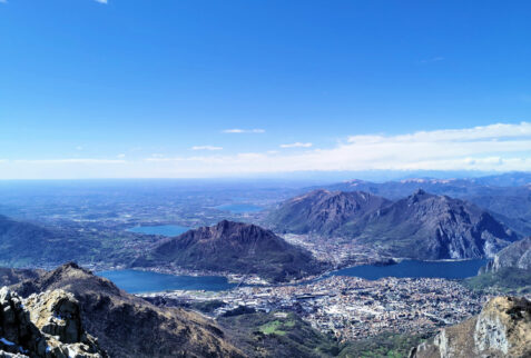 Resegone Lombardia – part of the landscape seen from Punta Cermenati