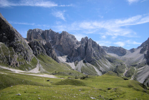 Seceda Alto Adige – part of the landscape seen from meadows