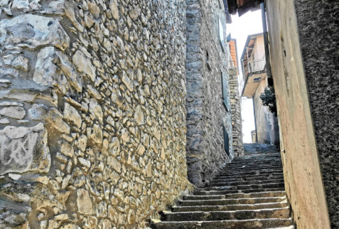 Nesso Lombardia – staircase to reach the side of Nesso by the lake