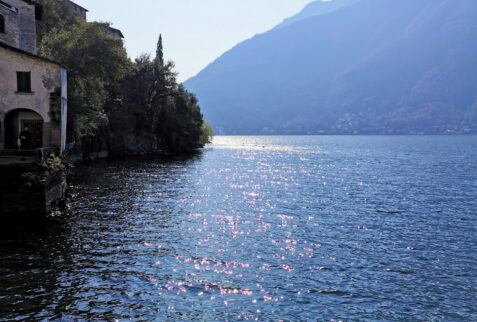 Nesso Lombardia – landscape on the side of Nesso by the lake