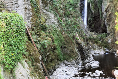 Nesso Lombardia – waterfall seen from the little bridge