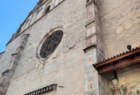 Merano Alto Adige – front side of Chiesa di San Nicolò