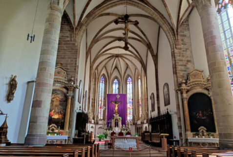 Merano Alto Adige – internal part of Chiesa di San Nicolò