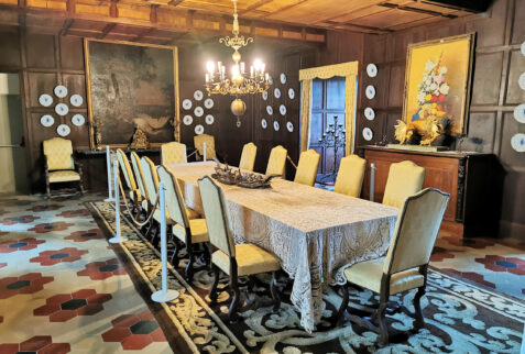 Castello di Compiano – dining room where Marchesa Gambarotta dined with her guests