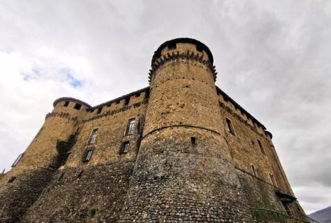 Castello di Compiano – a glimpse of castle with its towers