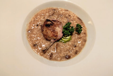 Merano - Risotto con funghi e quaglia