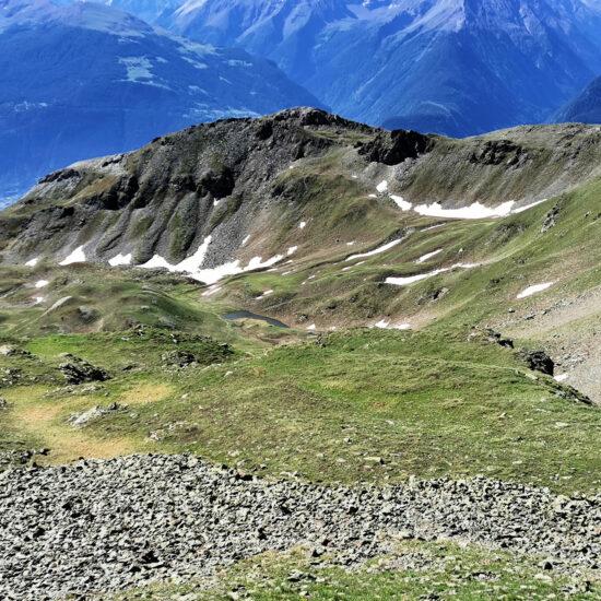 Monte Rosso di Vertosan – the valley under the mountain