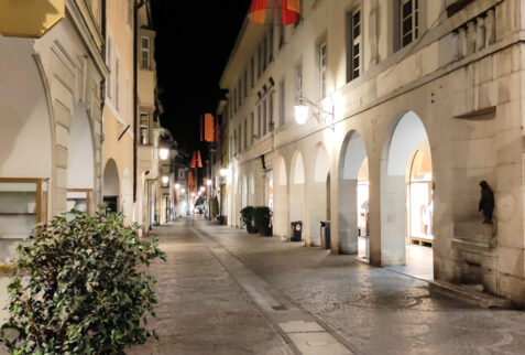 Merano – downtown by night