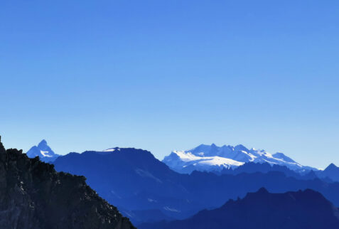 Skyway Monte Bianco – from left hand side Matterhorn (4478 meters), Monte Rosa (4634 meters) – BBofItaly