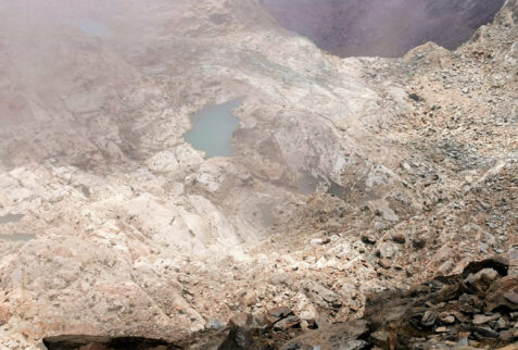 Quntino Sella – looking down from the edge of a deep overhang - BBofItaly