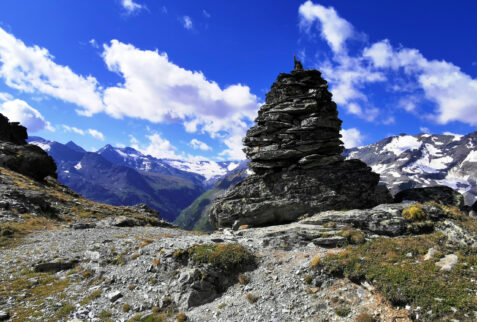 Mont de l’Arp Vieille – a big rocky totem at the pass (2668 meters of altitude) present before the last part of the path to the top – BBofItaly