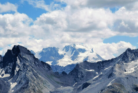 Mont del l’Arp Vieille – view on Gran Paradiso (4061 meters of altitude) embedded in the watershed between Val di Rhemes and Valsavarenche – BBofItaly