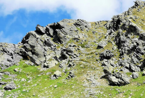 Mont de l’Arp Vieille – going up you must overcome this overhang – BBofItaly