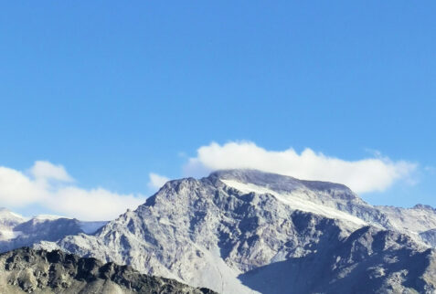 Bivacco Ravelli – close to Vallone di San Grato, Testa del Rutor (3486 meters) seen from the bivouac – BBofItaly