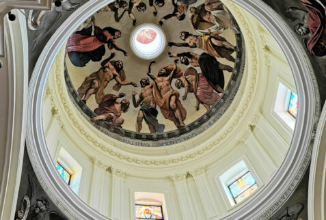 Noto – frescoes on the ceiling of the cupola of Cattedrale di San Nicolò – BBofItaly