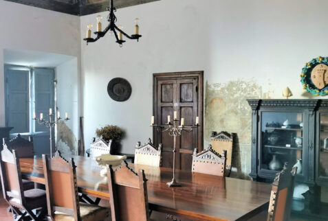 Castello di Fosdinovo – dining room of Fosdinovo Castle still used nowadays from Malaspina family – BBofItaly