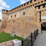 Gradara castle – the mighty main structure of the castle with its gate – BBofItaly