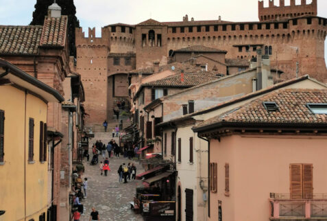 Gradara castle – a view of the medieval hamlet – BBofItaly