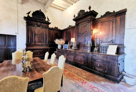 Castle of Santarcangelo – the castle property has retrieved fantastic furniture now collected in the rooms – BBofItaly